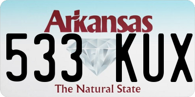 AR license plate 533KUX