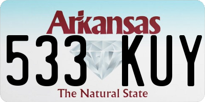 AR license plate 533KUY