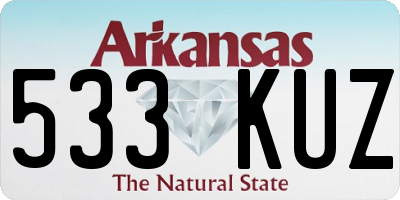 AR license plate 533KUZ