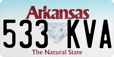 AR license plate 533KVA