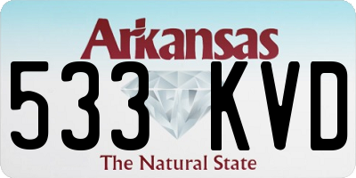 AR license plate 533KVD