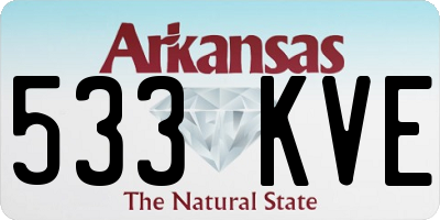 AR license plate 533KVE
