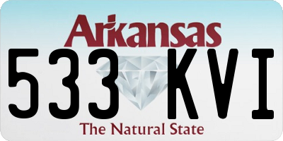 AR license plate 533KVI