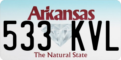 AR license plate 533KVL