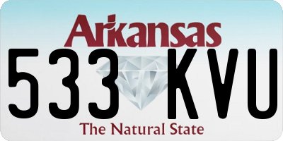 AR license plate 533KVU