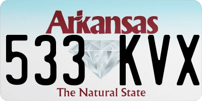 AR license plate 533KVX