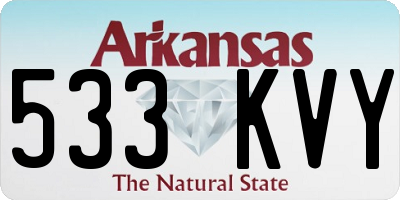 AR license plate 533KVY