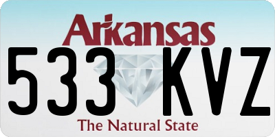 AR license plate 533KVZ