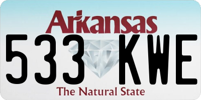 AR license plate 533KWE