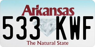 AR license plate 533KWF