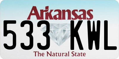 AR license plate 533KWL
