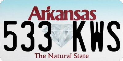 AR license plate 533KWS