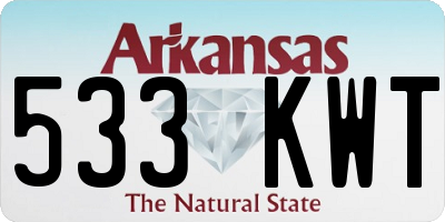 AR license plate 533KWT