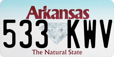 AR license plate 533KWV