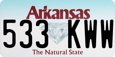 AR license plate 533KWW