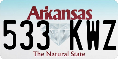 AR license plate 533KWZ