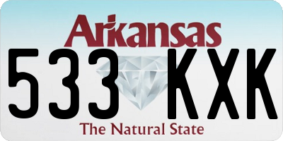 AR license plate 533KXK