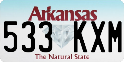 AR license plate 533KXM