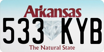 AR license plate 533KYB