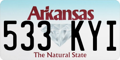 AR license plate 533KYI
