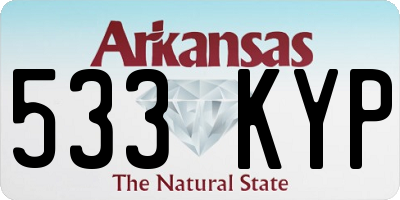 AR license plate 533KYP