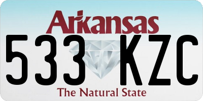 AR license plate 533KZC