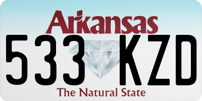AR license plate 533KZD