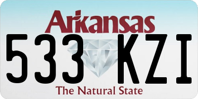 AR license plate 533KZI