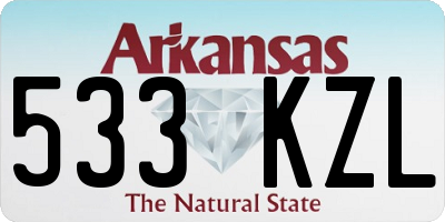 AR license plate 533KZL