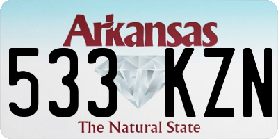AR license plate 533KZN
