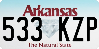 AR license plate 533KZP