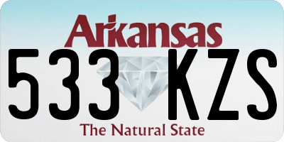 AR license plate 533KZS