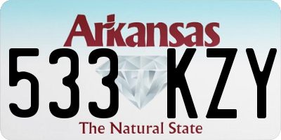 AR license plate 533KZY