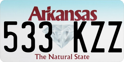 AR license plate 533KZZ