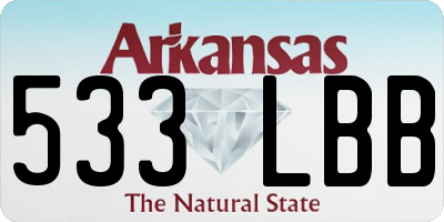 AR license plate 533LBB