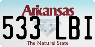 AR license plate 533LBI