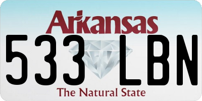 AR license plate 533LBN