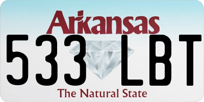 AR license plate 533LBT
