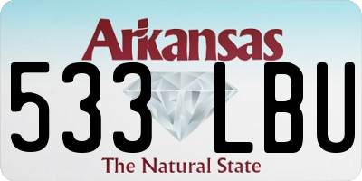 AR license plate 533LBU