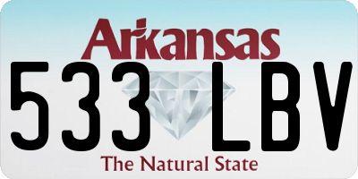 AR license plate 533LBV