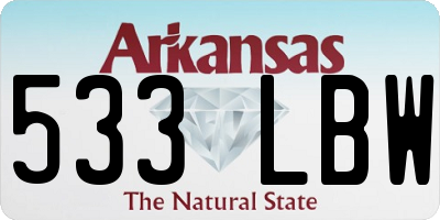 AR license plate 533LBW