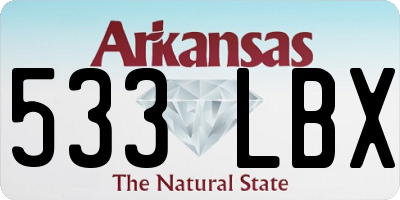 AR license plate 533LBX