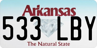 AR license plate 533LBY