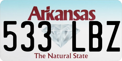 AR license plate 533LBZ