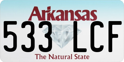 AR license plate 533LCF