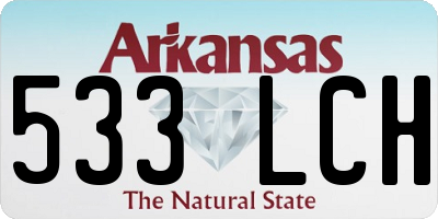 AR license plate 533LCH