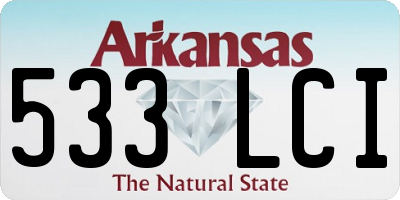 AR license plate 533LCI