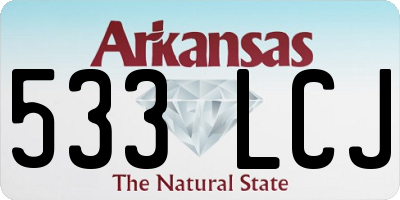 AR license plate 533LCJ