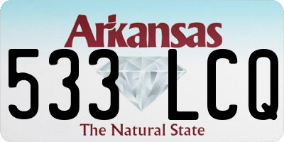 AR license plate 533LCQ
