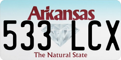 AR license plate 533LCX